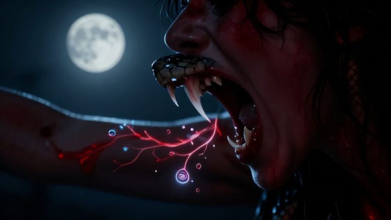 Змеиный укус на руке во сне с мистическими венами подсознания.