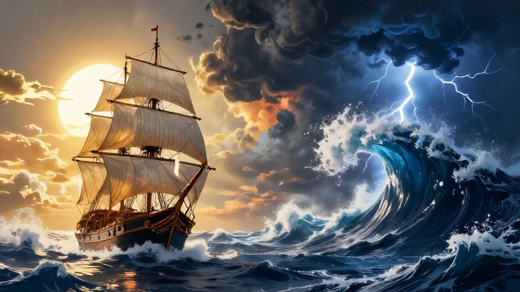 Корабль во сне: плавание к сокровищам или шторм на волнах.