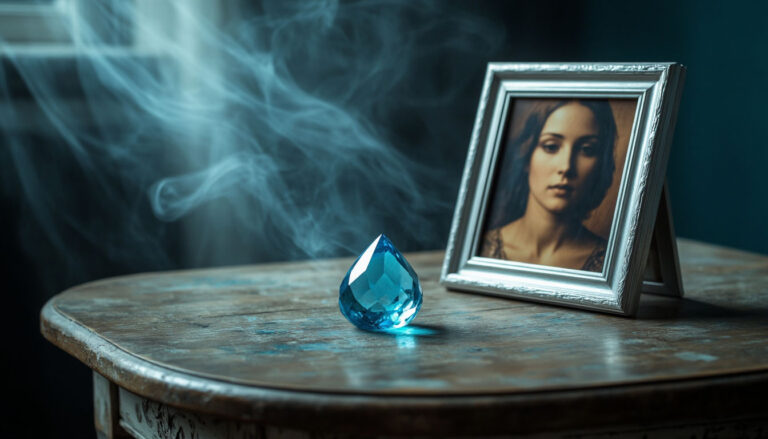 Слеза покойного на старой фотографии символ сна