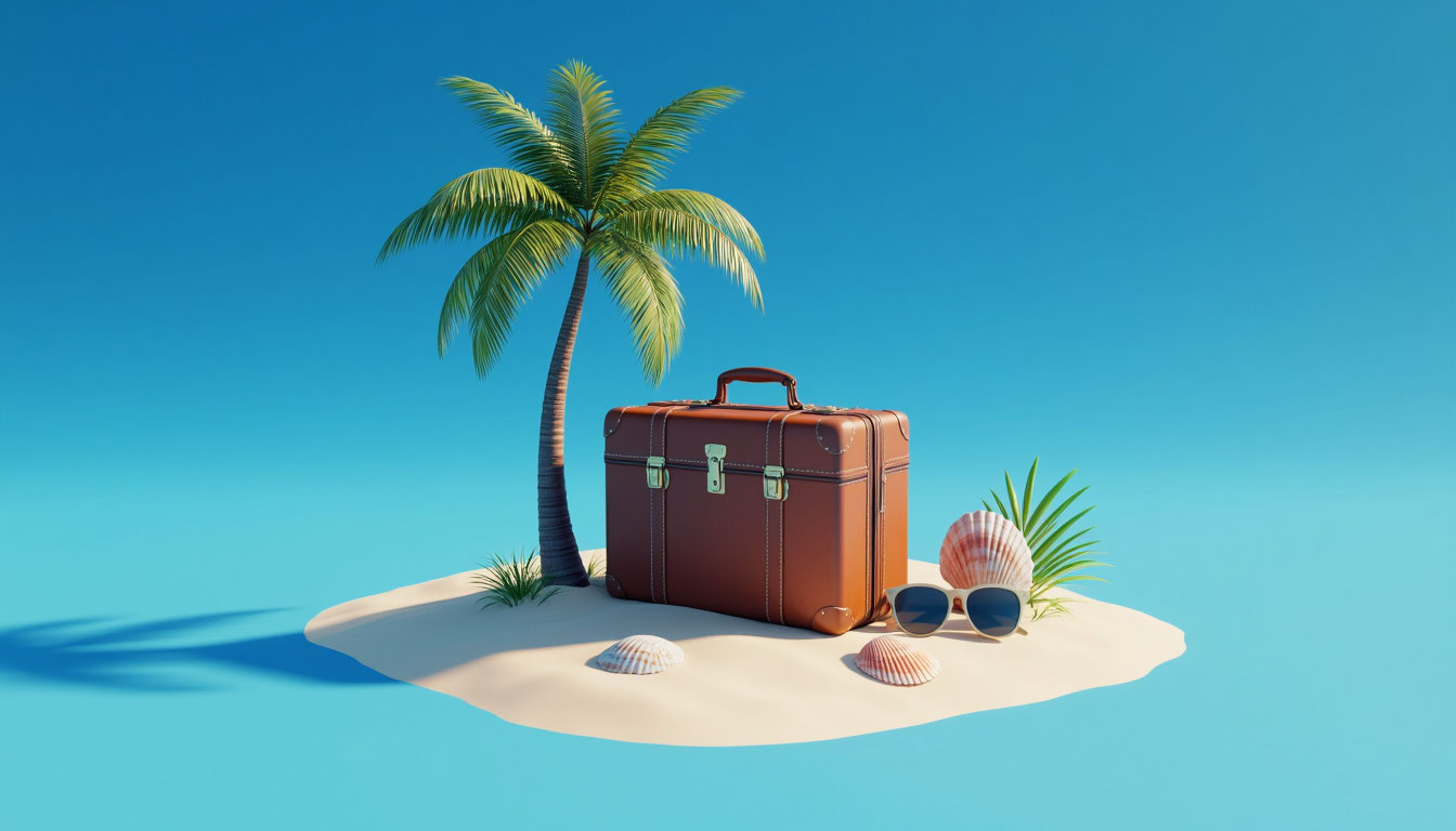 Символ путешествия и отдыха на курорте