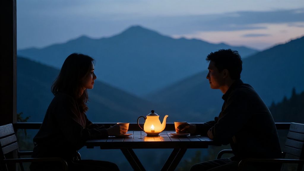 Символическая встреча с бывшим мужем за чаем на веранде