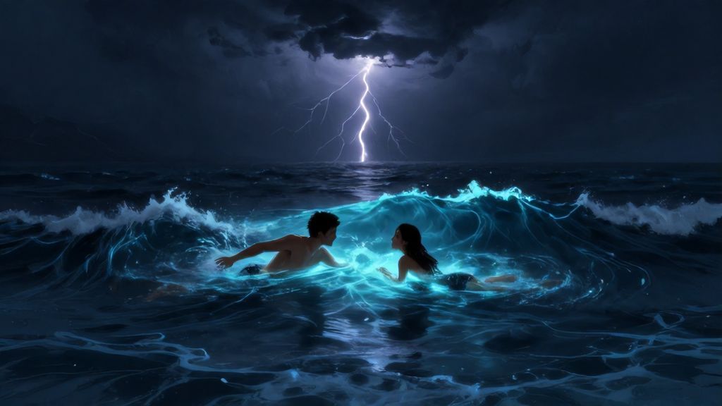 Обучение плаванию в шторм с мужем символика преодоления