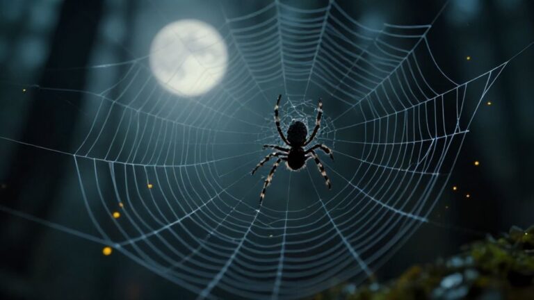 Мистический паук плетет паутину