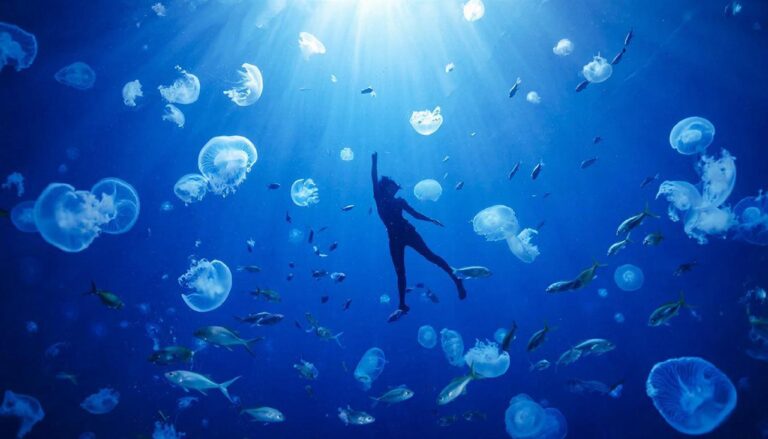 Сонник плавать с рыбами в море