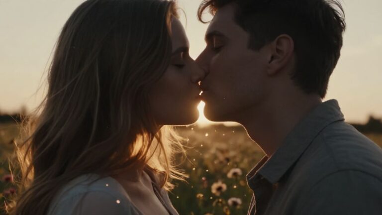 Романтический поцелуй любимого человека в губы во сне