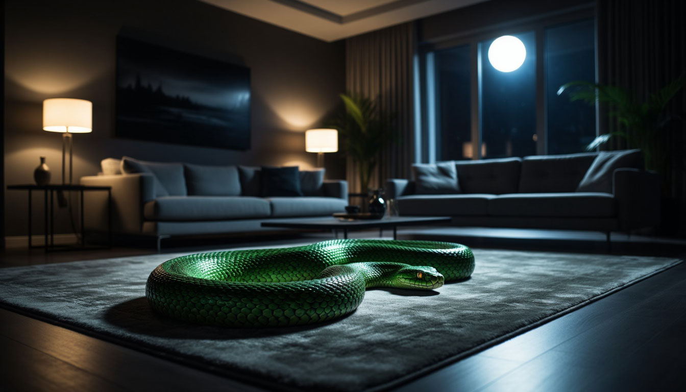 Змея в доме во сне толкование образа.