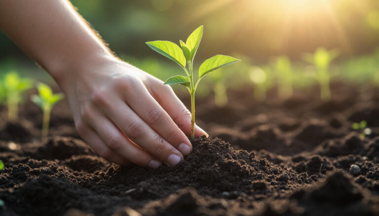 Человек сажает растения в землю - толкование сна по соннику