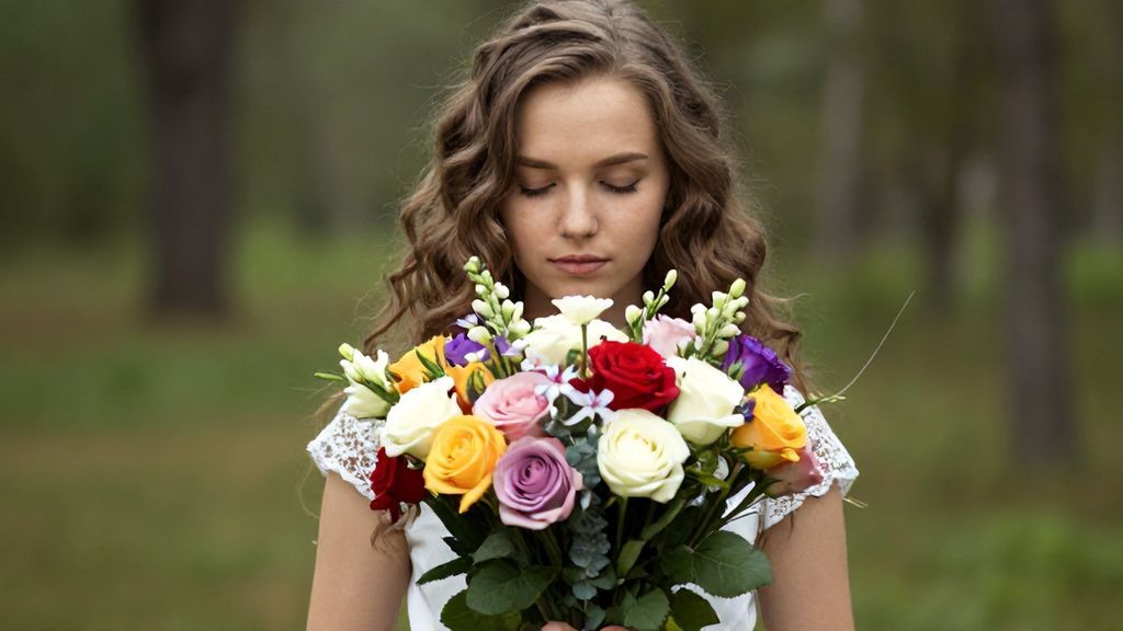 Девочка с цветами во сне