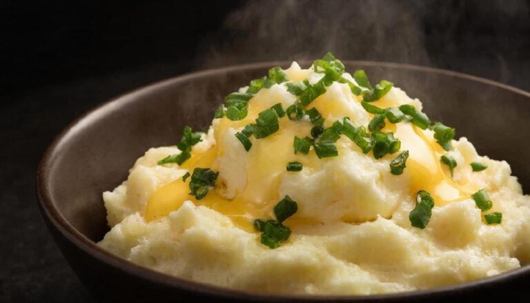 Сливочное картофельное пюре с маслом