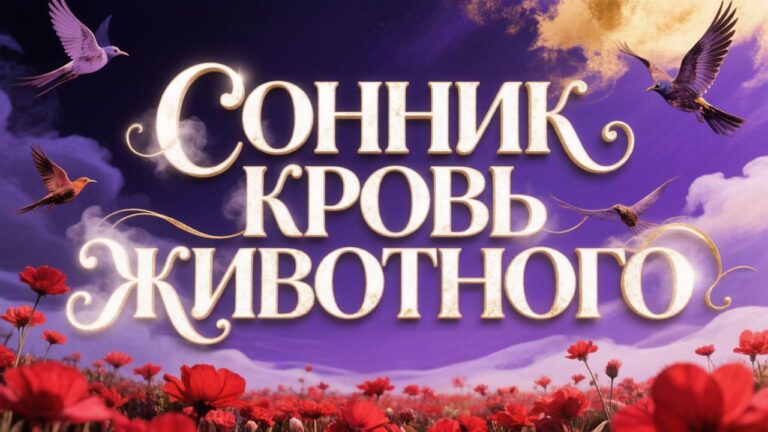 Сонник кровь животного
