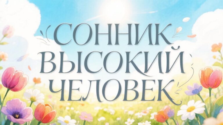 Сонник высокий человек