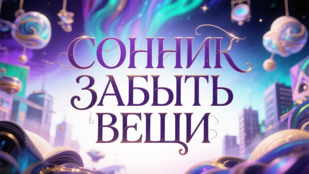 Сонник забыть вещи