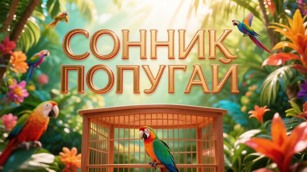Сонник попугай в клетке