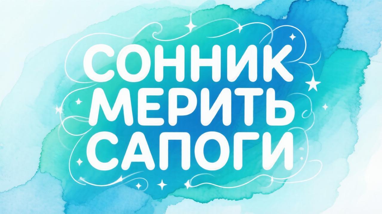 Сонник мерить сапоги