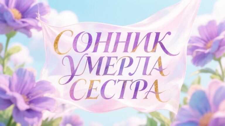 Сонник умерла сестра