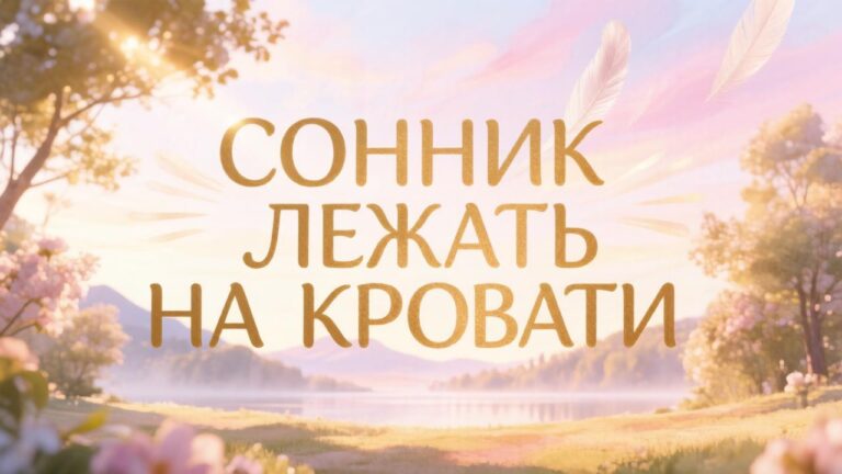 Сонник лежать на кровати