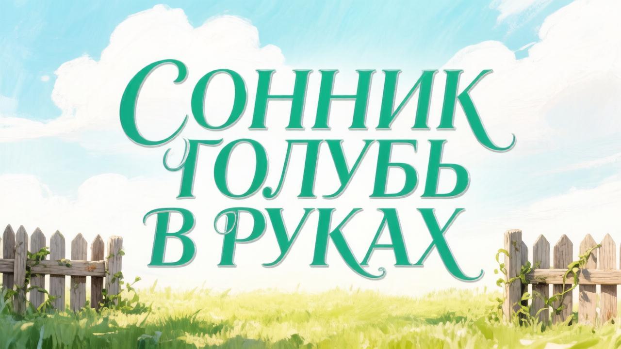 Голубь в руках
