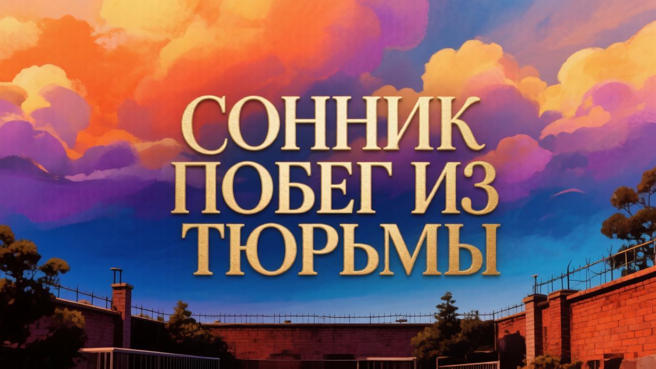 Сонник побег из тюрьмы