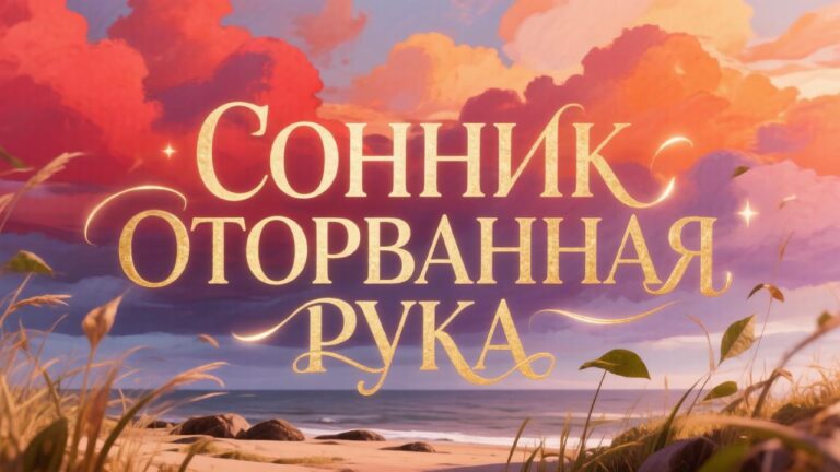 Сонник оторванная рука