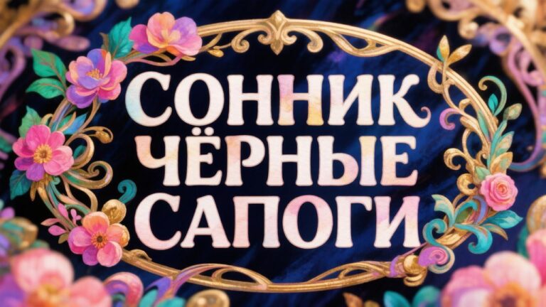 Сонник черные сапоги