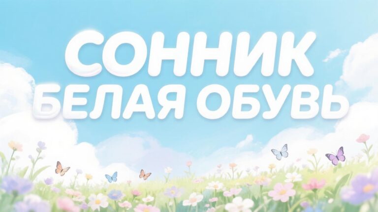 Сонник белая обувь