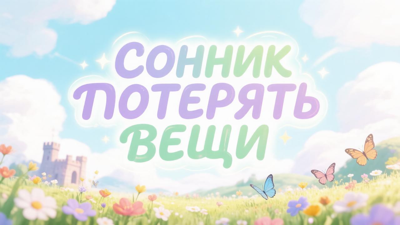 Сонник потерять вещи
