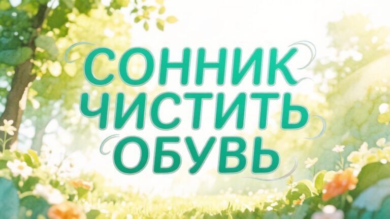 Сонник чистить обувь
