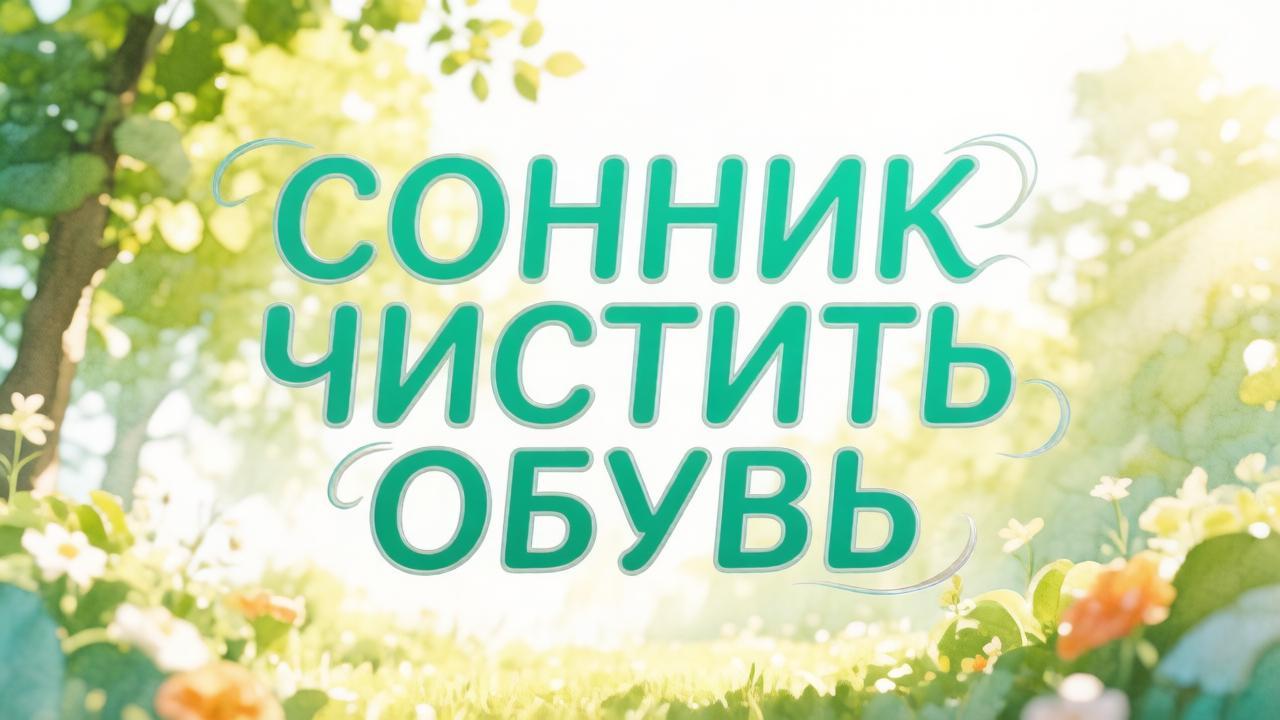 Сонник чистить обувь